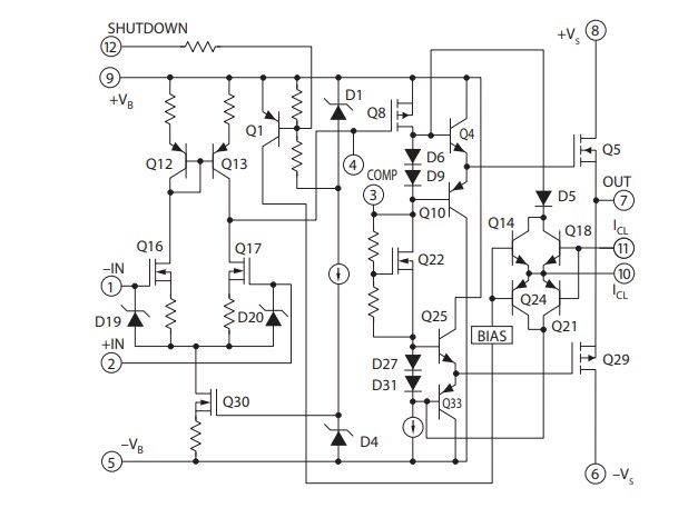 Schematic - Apex Microtechnology PA05 Power Operational Amplifiers